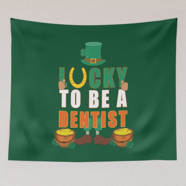 Item preview, Lucky to be a Dentist, St. Patricks day Gifts for Dentist designed and sold by Feline Rockstars.