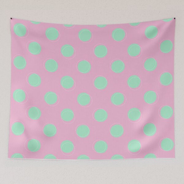 Item preview, Pink and green pastel polka pattern  designed and sold by E.K Spencer.