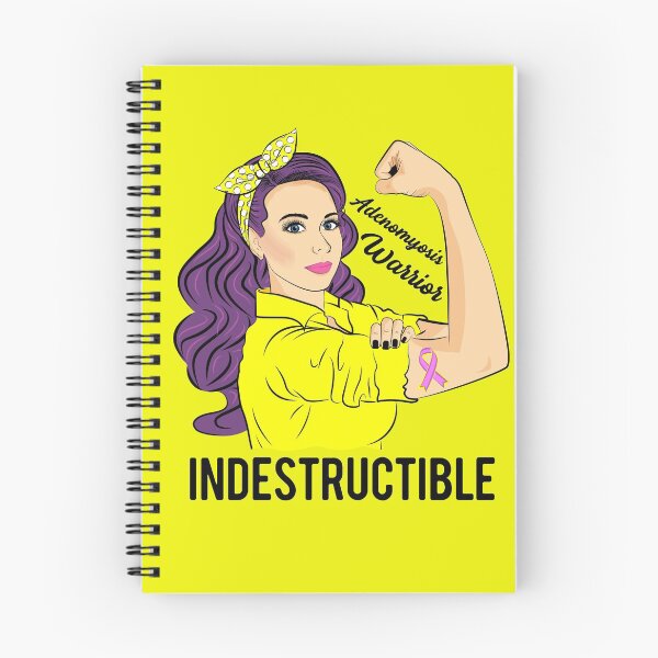 Item preview, Adenomyosis Awareness Warrior Indestructible designed and sold by ZNOVANNA.