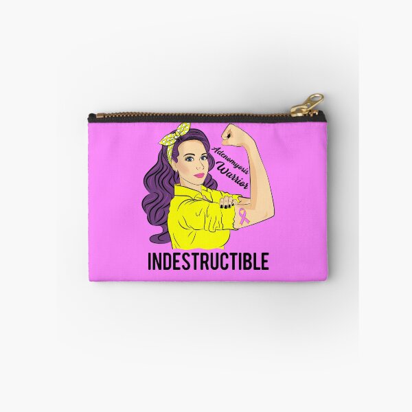 Item preview, Adenomyosis Awareness Warrior Indestructible designed and sold by ZNOVANNA.