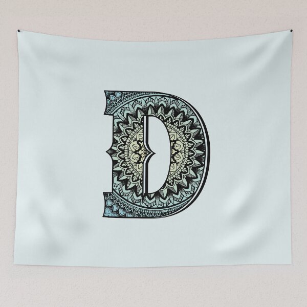 Item preview, Mandala with alphabet D designed and sold by Mandala & More.