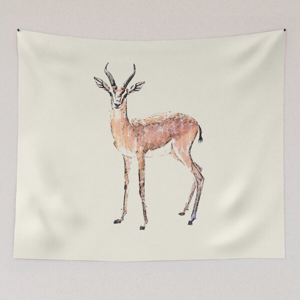 Item preview, arabian gazelle drawing designed and sold by shokA Design.