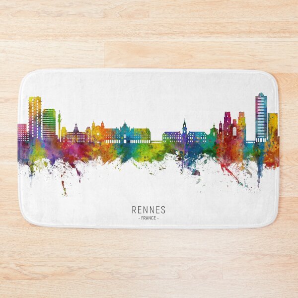 Item preview, Rennes France Skyline designed and sold by ArtPrints.