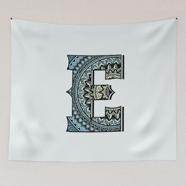 Item preview, Mandala with alphabet E. designed and sold by Mandala & More.