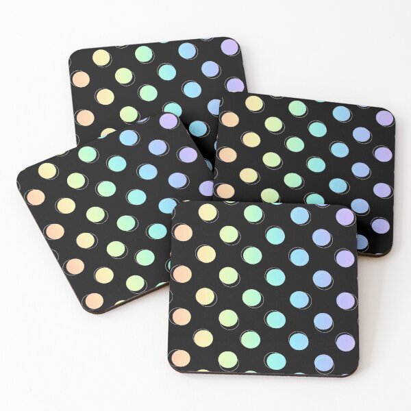 Item preview, Rainbow gradient pastel polka pattern  designed and sold by E.K Spencer.