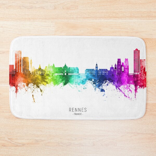 Item preview, Rennes France Skyline designed and sold by ArtPrints.