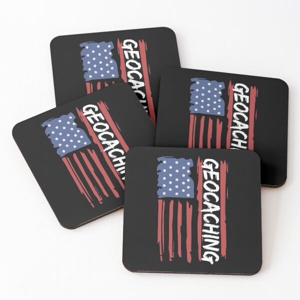 Item preview, Geocaching American Flag designed and sold by TendyTees.