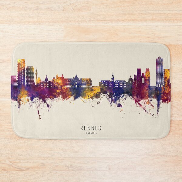 Item preview, Rennes France Skyline designed and sold by ArtPrints.