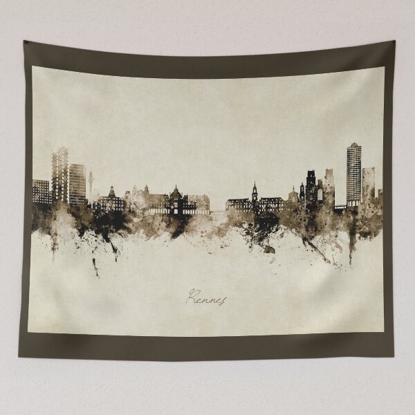 Item preview, Rennes France Skyline designed and sold by ArtPrints.
