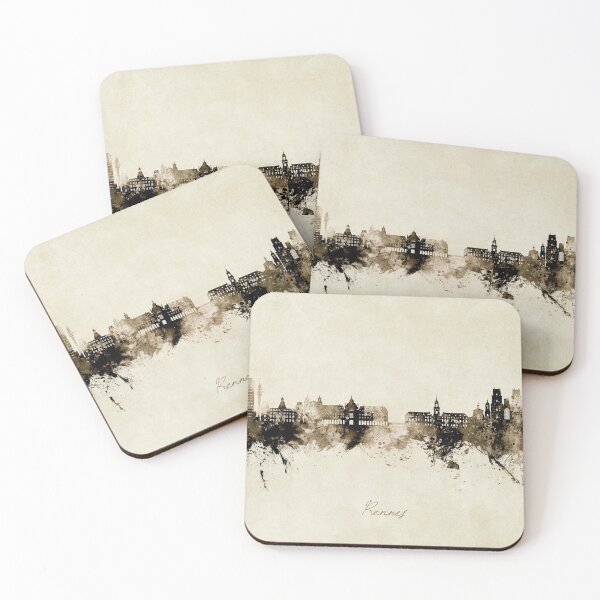Item preview, Rennes France Skyline designed and sold by ArtPrints.
