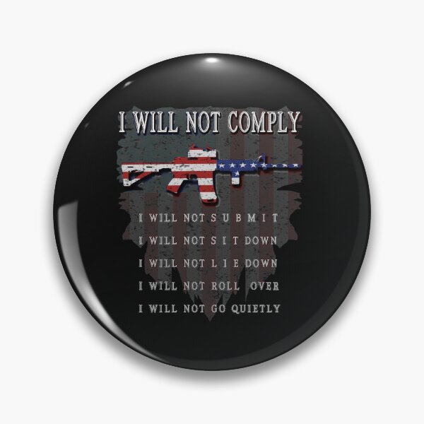 Item preview, I Will Not Comply designed and sold by HayMaz.