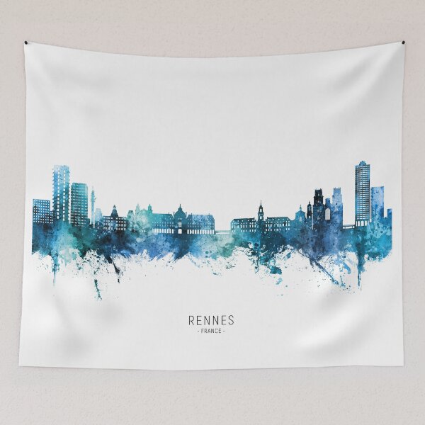 Item preview, Rennes France Skyline designed and sold by ArtPrints.