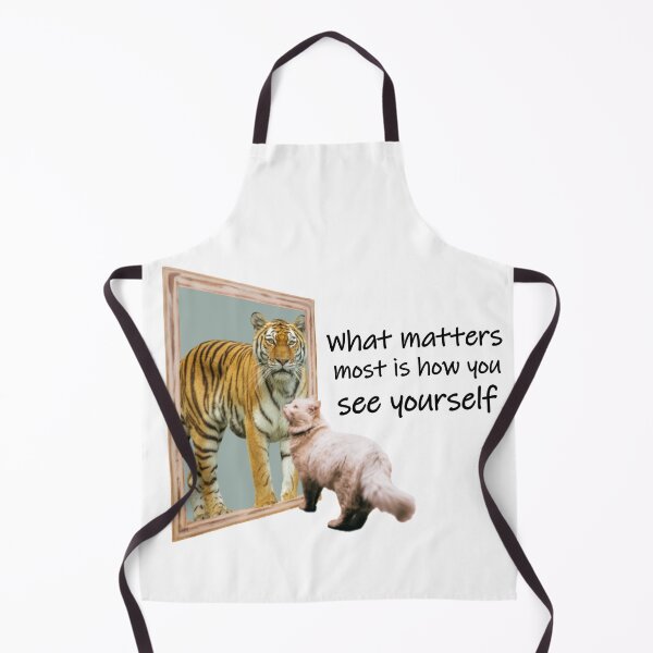 Item preview, What Matters Most is How You See Yourself Cat and Tiger designed and sold by Pumpkin-Prints.