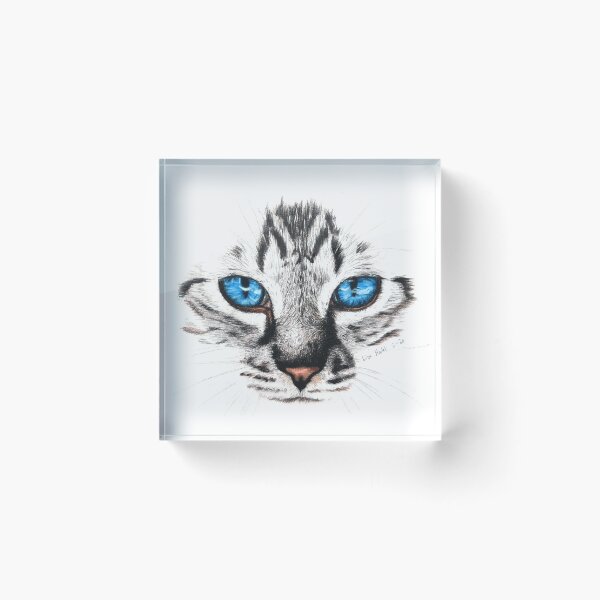 Item preview, Closeup of a lynx point cat designed and sold by BeckyKidus.