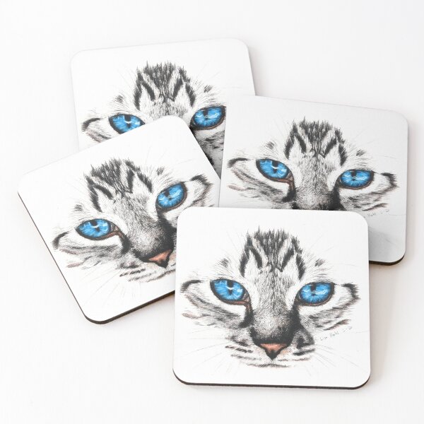Item preview, Closeup of a lynx point cat designed and sold by BeckyKidus.