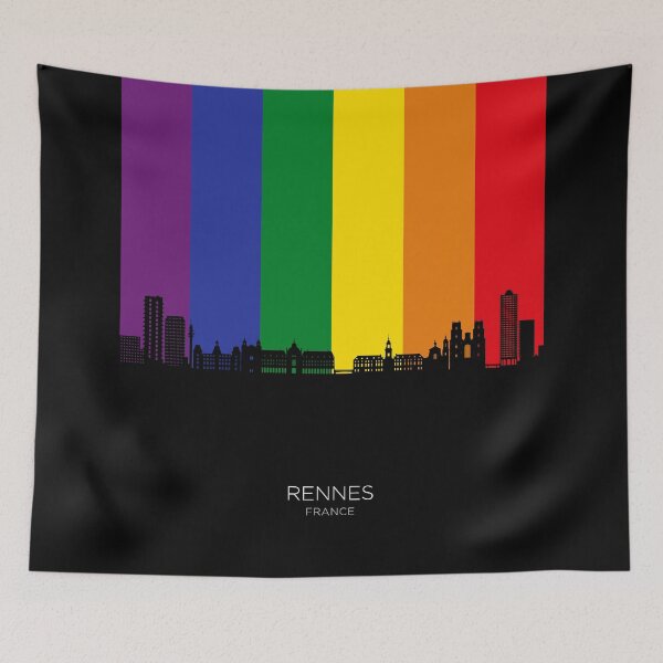 Item preview, Rennes France Skyline designed and sold by ArtPrints.