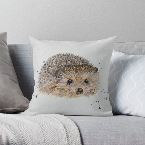 Hedgehog  Throw Pillow