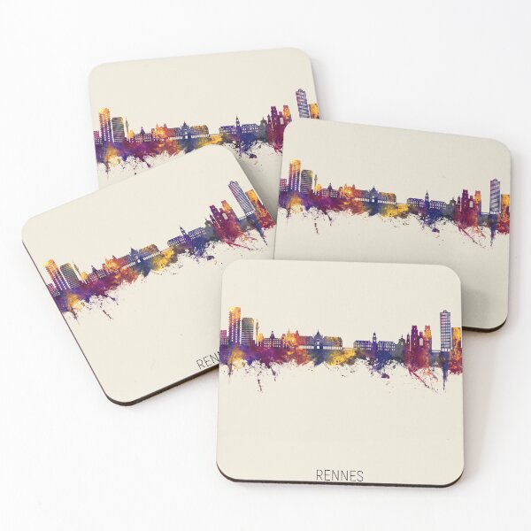 Item preview, Rennes France Skyline designed and sold by ArtPrints.