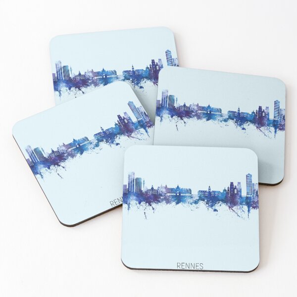Item preview, Rennes France Skyline designed and sold by ArtPrints.