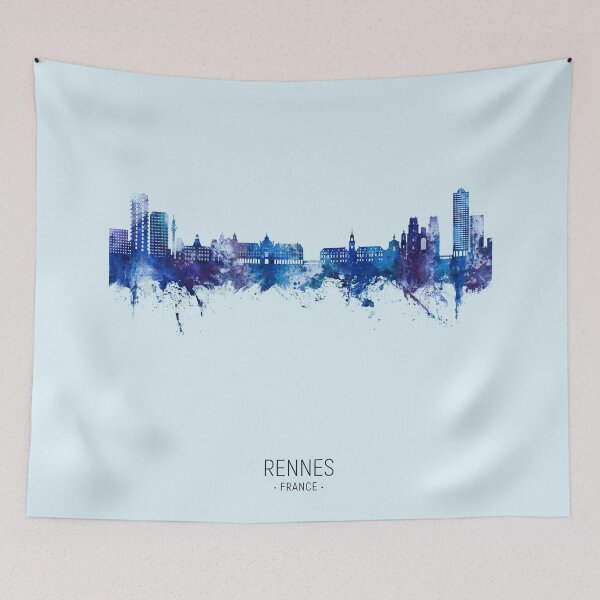 Item preview, Rennes France Skyline designed and sold by ArtPrints.