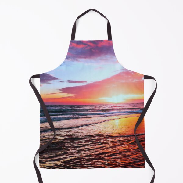 Item preview, Stunning Sunset, bright colors, blues, purples, pinks and oranges over smooth calm waves. Beautiful colorful sunset at the beach with a smoothing filter effect. designed and sold by Orianah.
