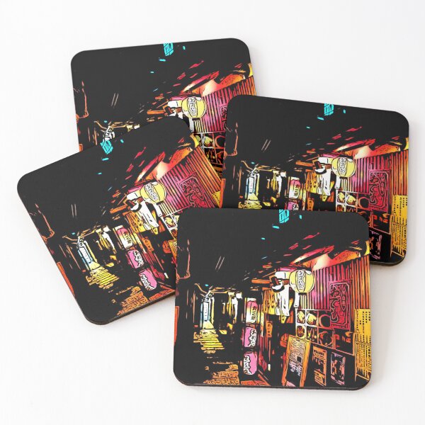 Item preview, Japan tokyo restaurant, Japanese restaurant at night, anime restaurant street, japanese urban landscape, japanese alley, best gift for japan lovers, designed and sold by shodark.