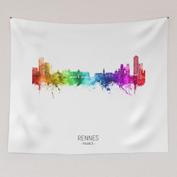 Item preview, Rennes France Skyline designed and sold by ArtPrints.