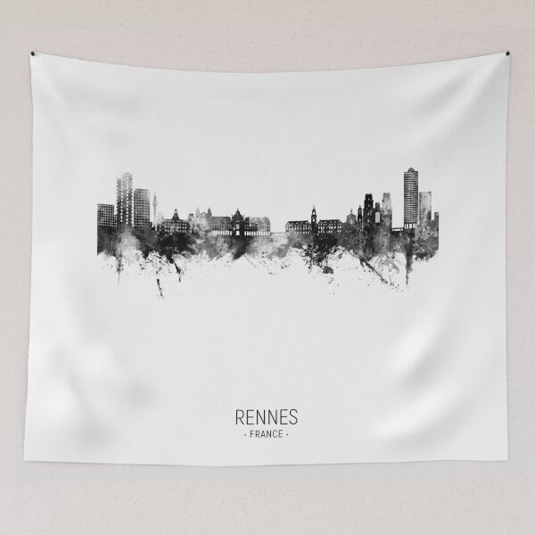 Item preview, Rennes France Skyline designed and sold by ArtPrints.