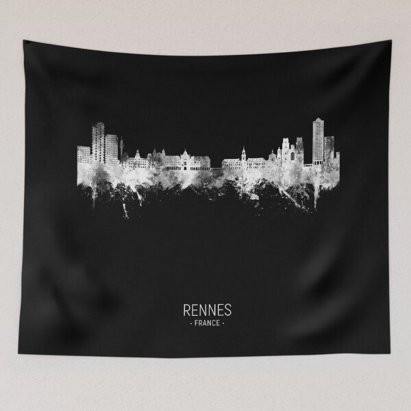 Item preview, Rennes France Skyline designed and sold by ArtPrints.