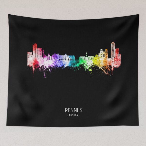 Item preview, Rennes France Skyline designed and sold by ArtPrints.