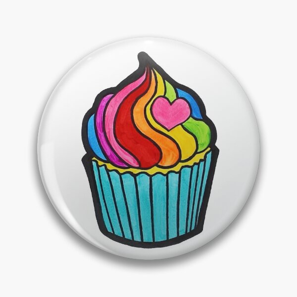Item preview, Cupcake With Rainbow Icing designed and sold by LisaArtShop.