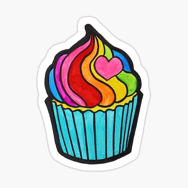 let them eat cupcakes  Sticker for Sale by Alyson Zeller