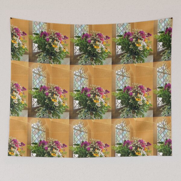 Aperçu de l'œuvre Composition florale dans une église créée et vendue par pinkal.