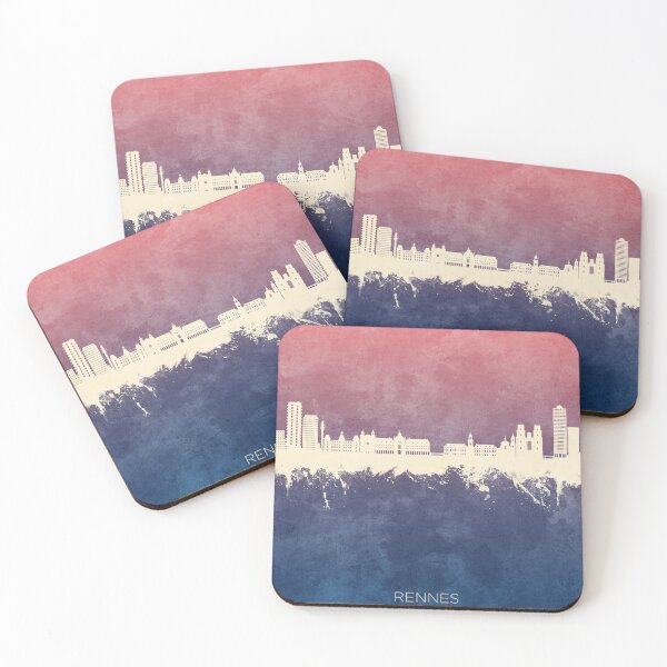 Item preview, Rennes France Skyline designed and sold by ArtPrints.