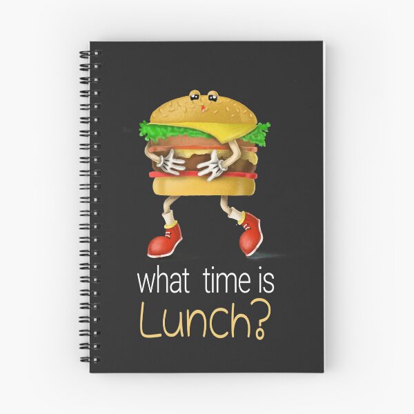 Item preview, What Time Is Lunch? | Cute Hamburger designed and sold by Cat N' Doodles.