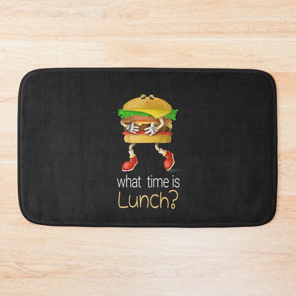 Item preview, What Time Is Lunch? | Cute Hamburger designed and sold by Cat N' Doodles.