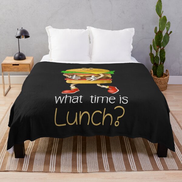 Item preview, What Time Is Lunch? | Cute Hamburger designed and sold by Cat N' Doodles.