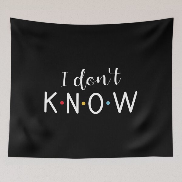 Item preview, Retro High Quality I Don't Know IDK designed and sold by Shop signer.