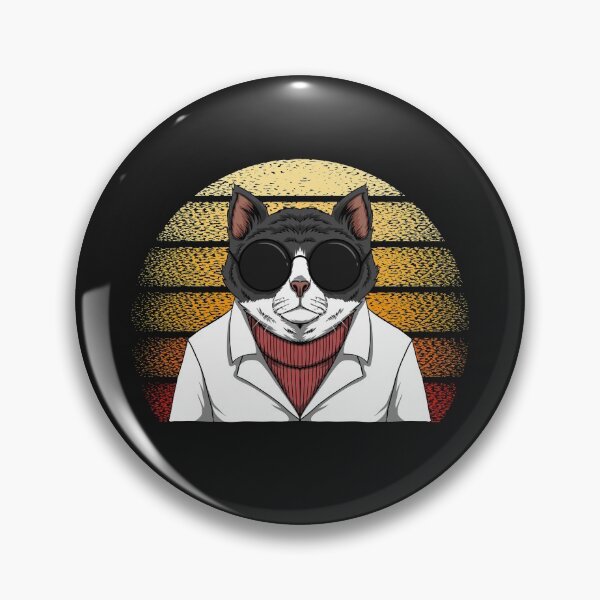 Artikelvorschau, CAT FASHION SUNSET RETRO- Cat Wortspiele entworfen und verkauft von shivani21061993.