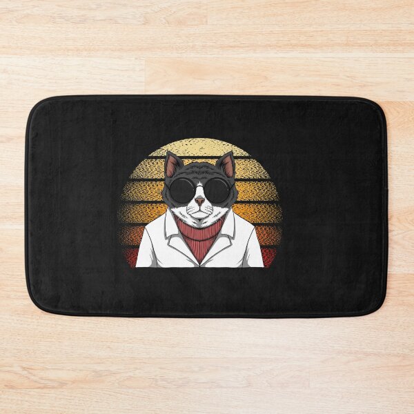 Item preview, CAT FASHION SUNSET RETRO- Cat Puns designed and sold by shivani21061993.