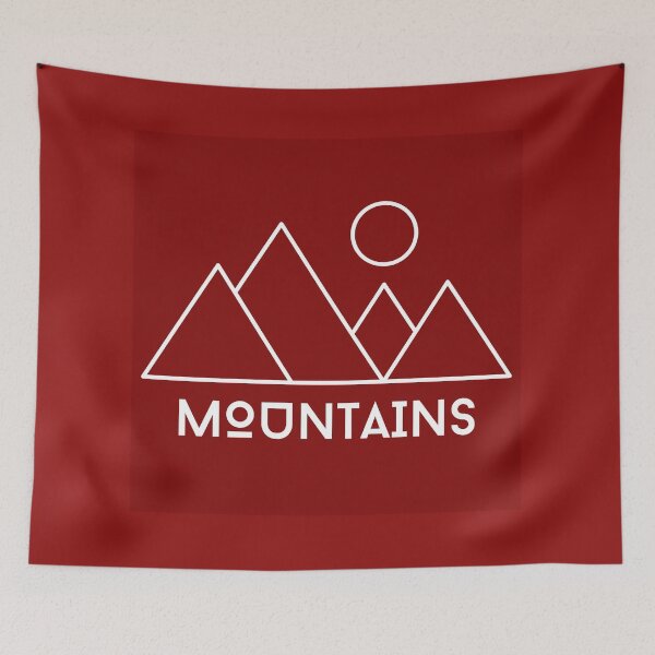 Item preview, Mountains (red) designed and sold by thelastavo.