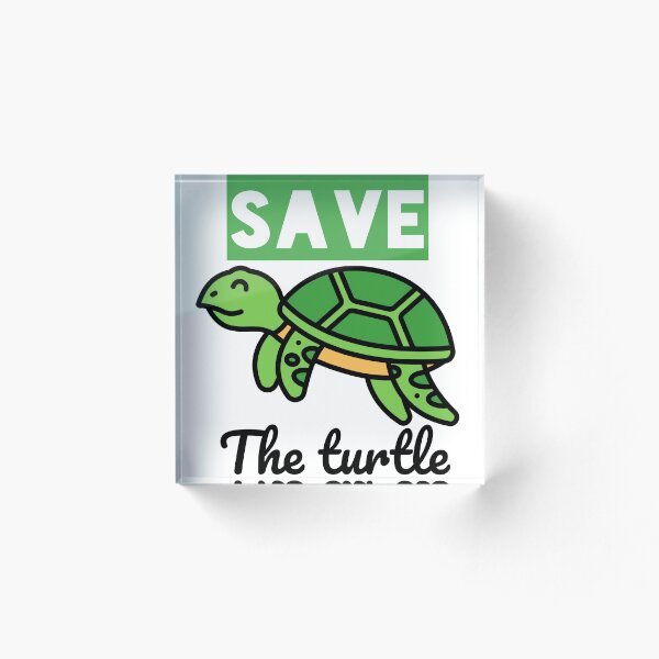 Aperçu de l'œuvre Sauvez la tortue créée et vendue par Primarkt.