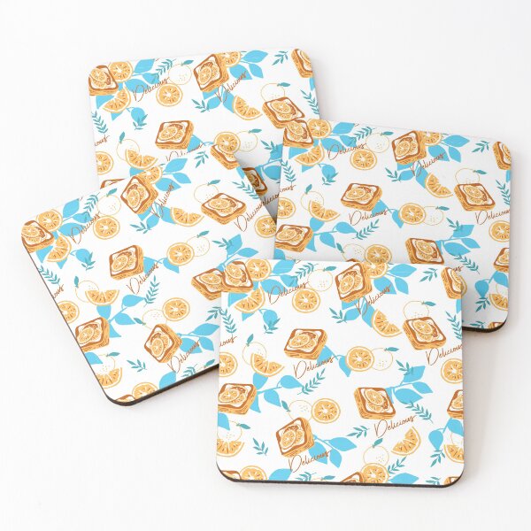 Item preview, Delicious Citrus Pastry Dessert Pattern designed and sold by FlinArt.