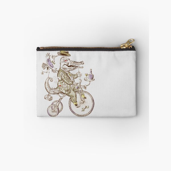 Item preview, Crocodile traveling by bicycle designed and sold by fairytaleprints.