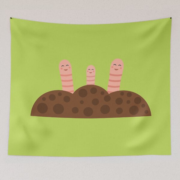Item preview, Cute earthworms family designed and sold by StudioBarcelona.