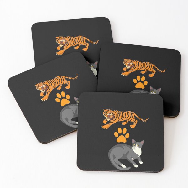 Item preview, Cat Vs Tiger stikers designed and sold by Trendy Shirt.