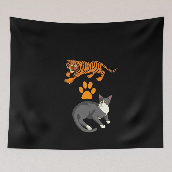 Item preview, Cat Vs Tiger stikers designed and sold by Trendy Shirt.