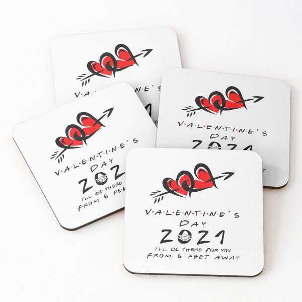 Item preview, Valentine’s Day 2021 Quarantined - Happy Valentines day love Hearts (2021) designed and sold by PrintexDesigns.