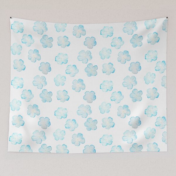 Item preview, blue flowers pattern designed and sold by SelenePaintings .