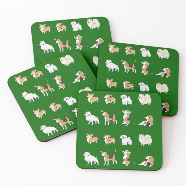 Item preview, Jolly corgis in green designed and sold by unique things.